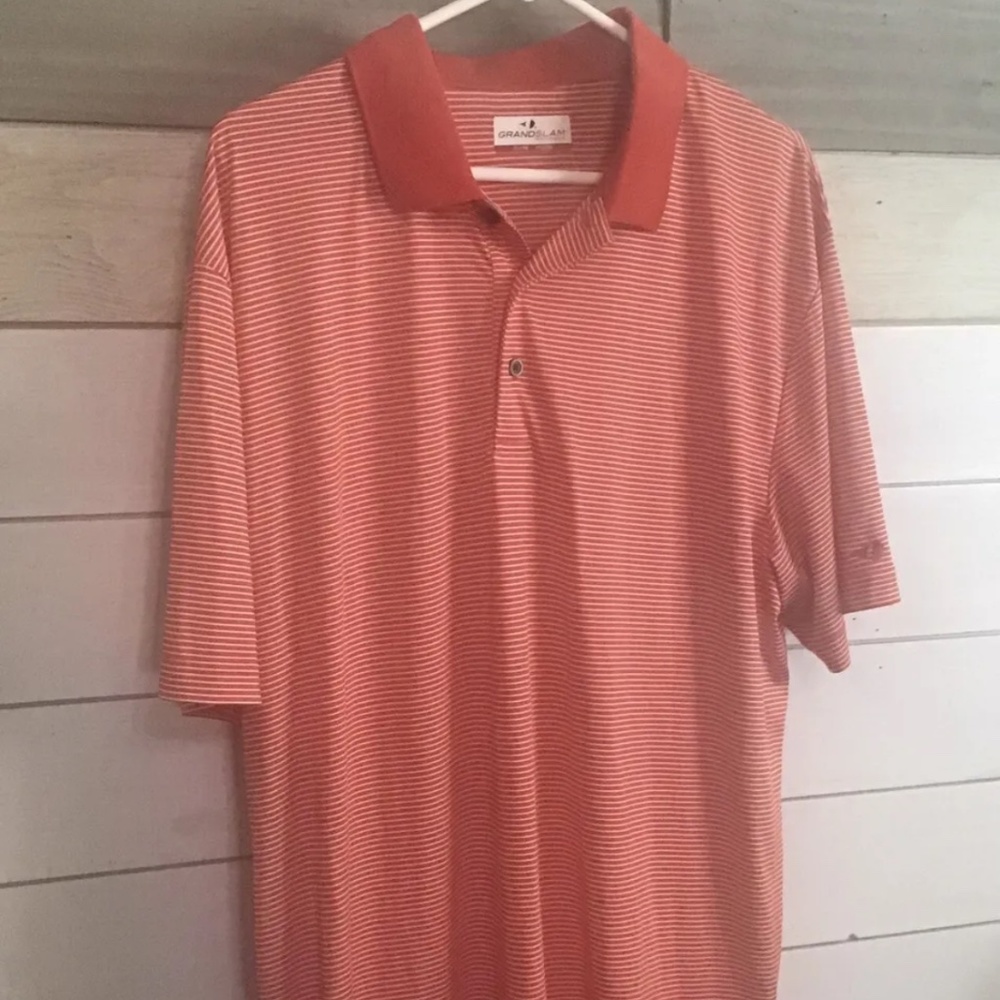 "Men's XL Grand Slam Polo Shirt: Versatile Style for Golf, Bowling, BBQ, and Cas